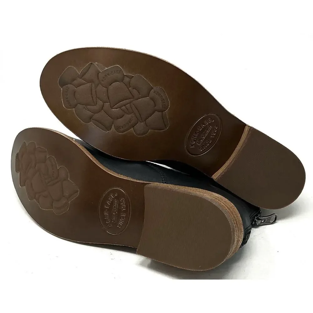 Kork Ease Ryder Black Leather Ankle Bootie Zip Boots Size 7 NEW - Picture 10 of 11